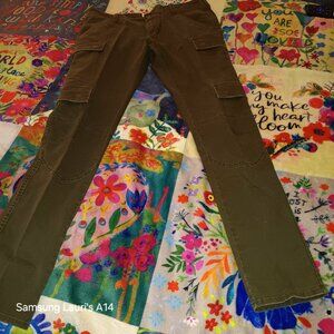 Ralph Lauren Denim and Supply straight leg army green cargo pants